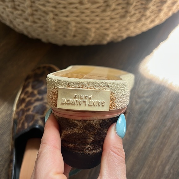 Saint Laurent Venice Leopard-Print Slip On Sneakers - Picture 7 of 12